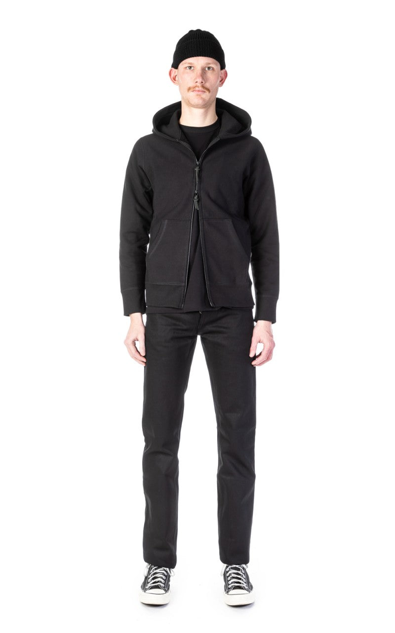 3sixteen Heavyweight Zip Hoody Black