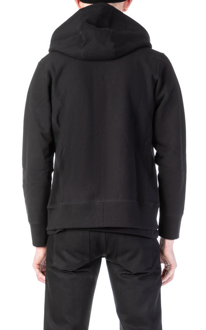 3sixteen Heavyweight Zip Hoody Black