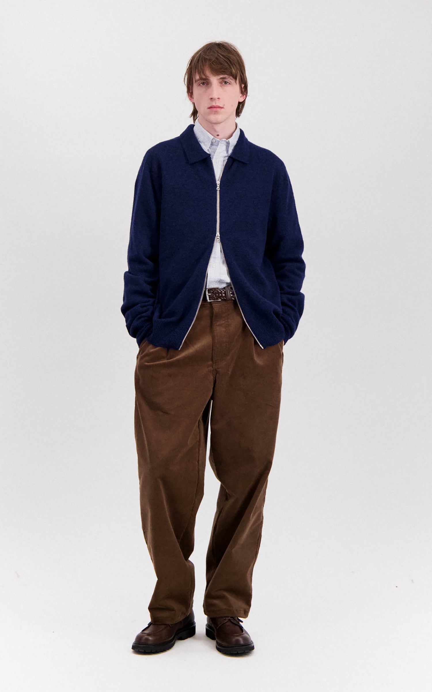 Howlin' High Pressure Knit Cardigan Navy Mix