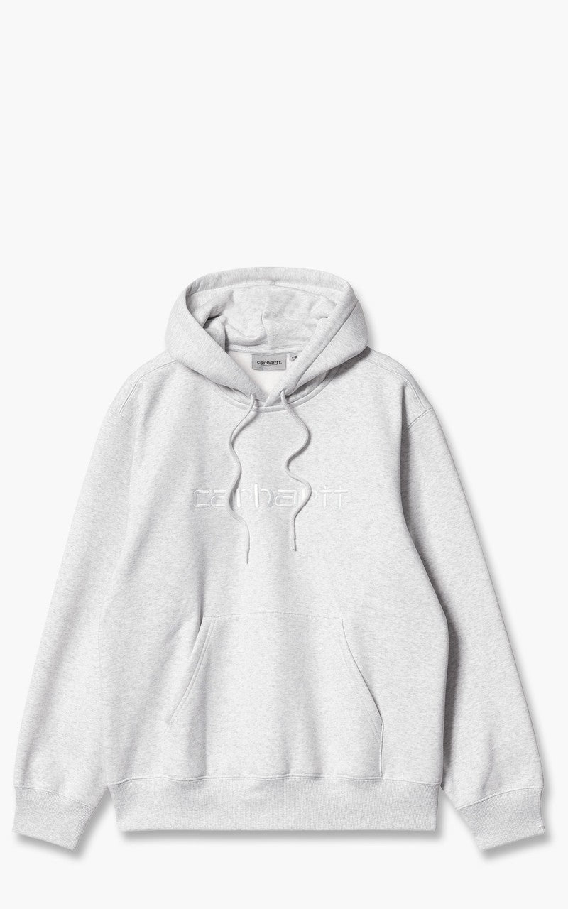 Carhartt WIP Hooded Carhartt Sweat Ash Heather/White