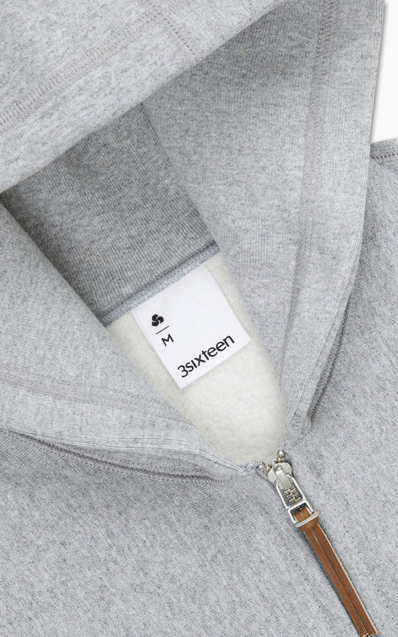 3sixteen Heavyweight Zip Hoody Grey
