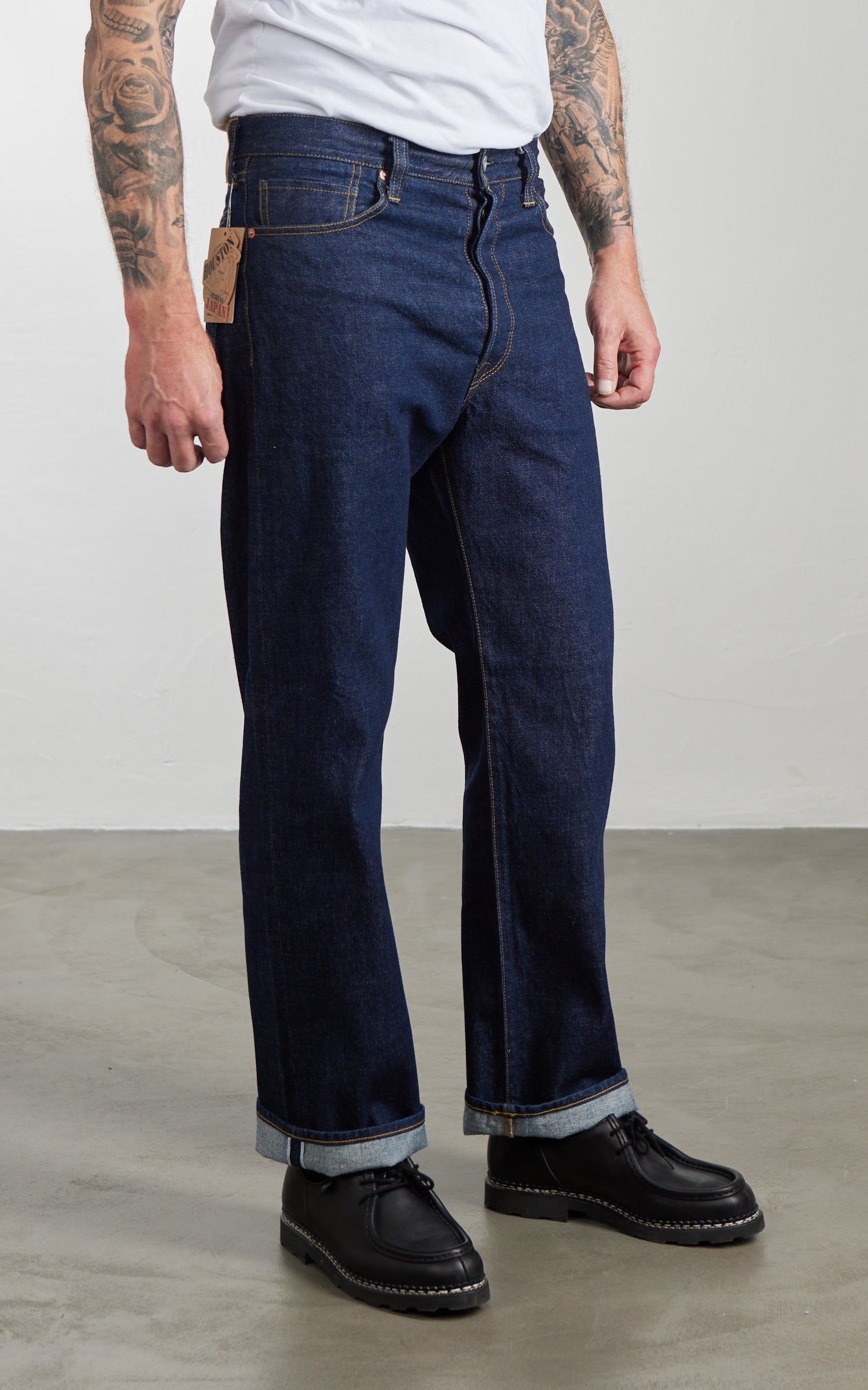 Houston WW2 Model Selvedge Jeans One Wash Indigo