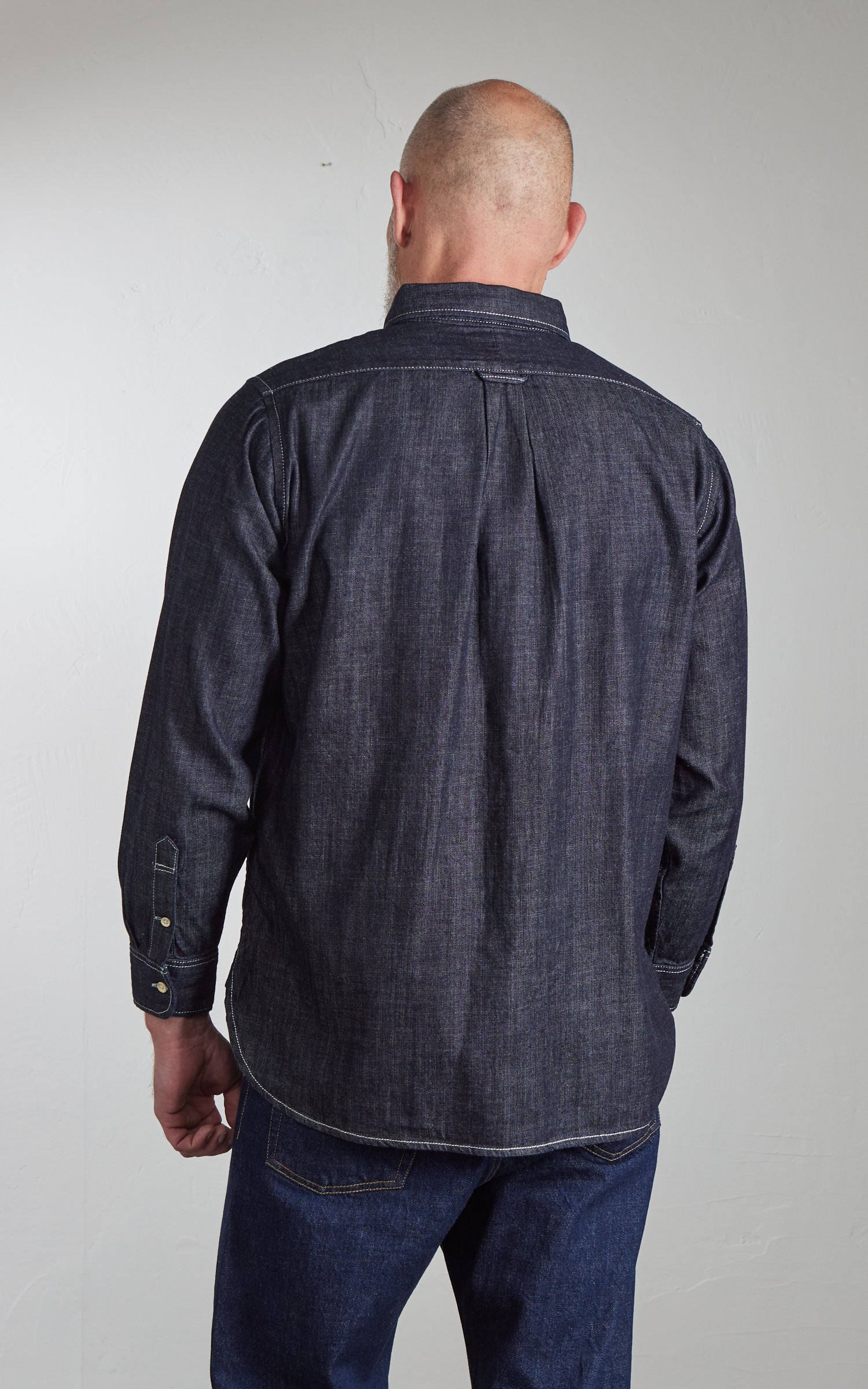 Houston Denim BD Shirt One Wash Indigo