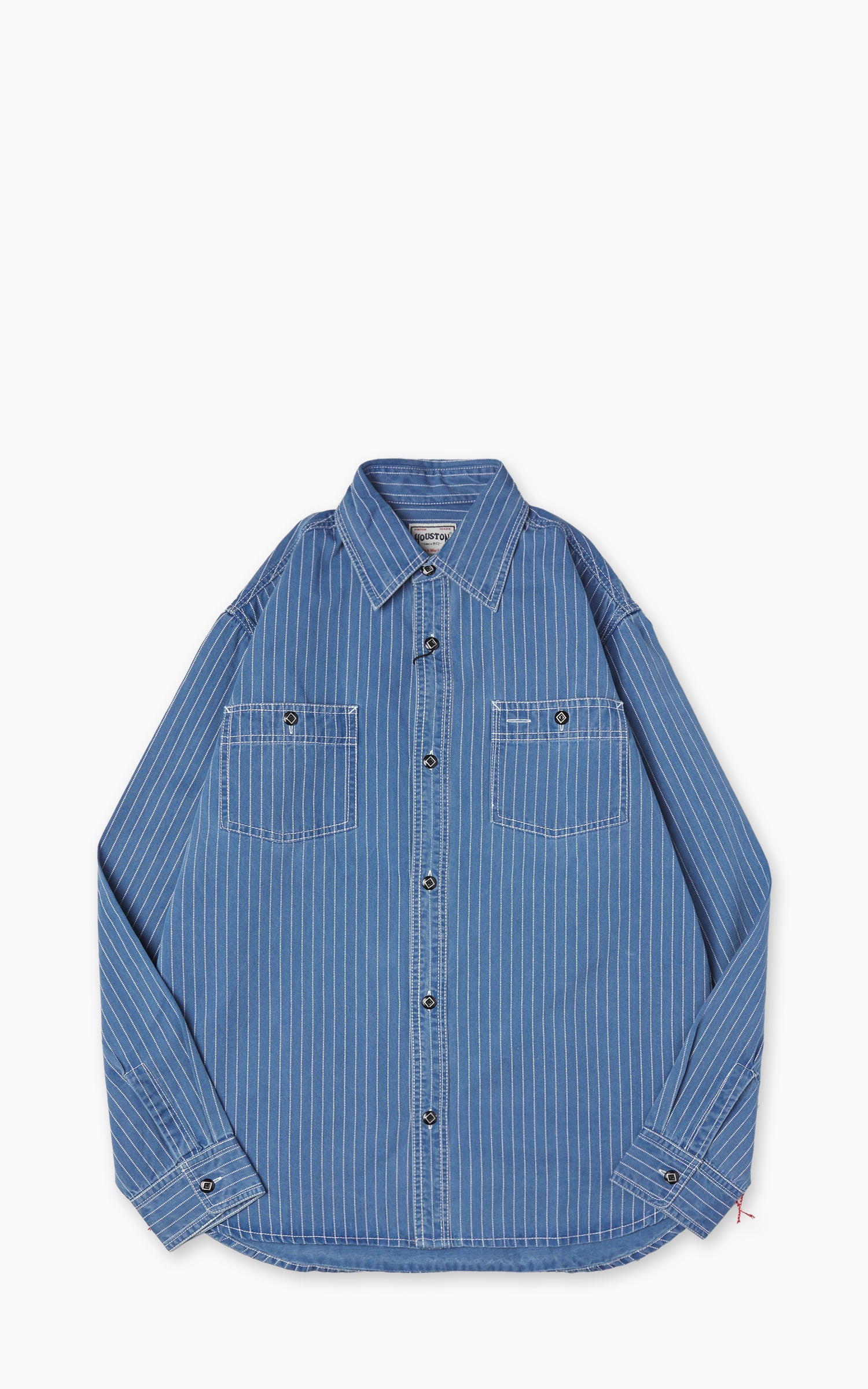Houston Indigo Wabash Work Shirt Vintage Wash Indigo