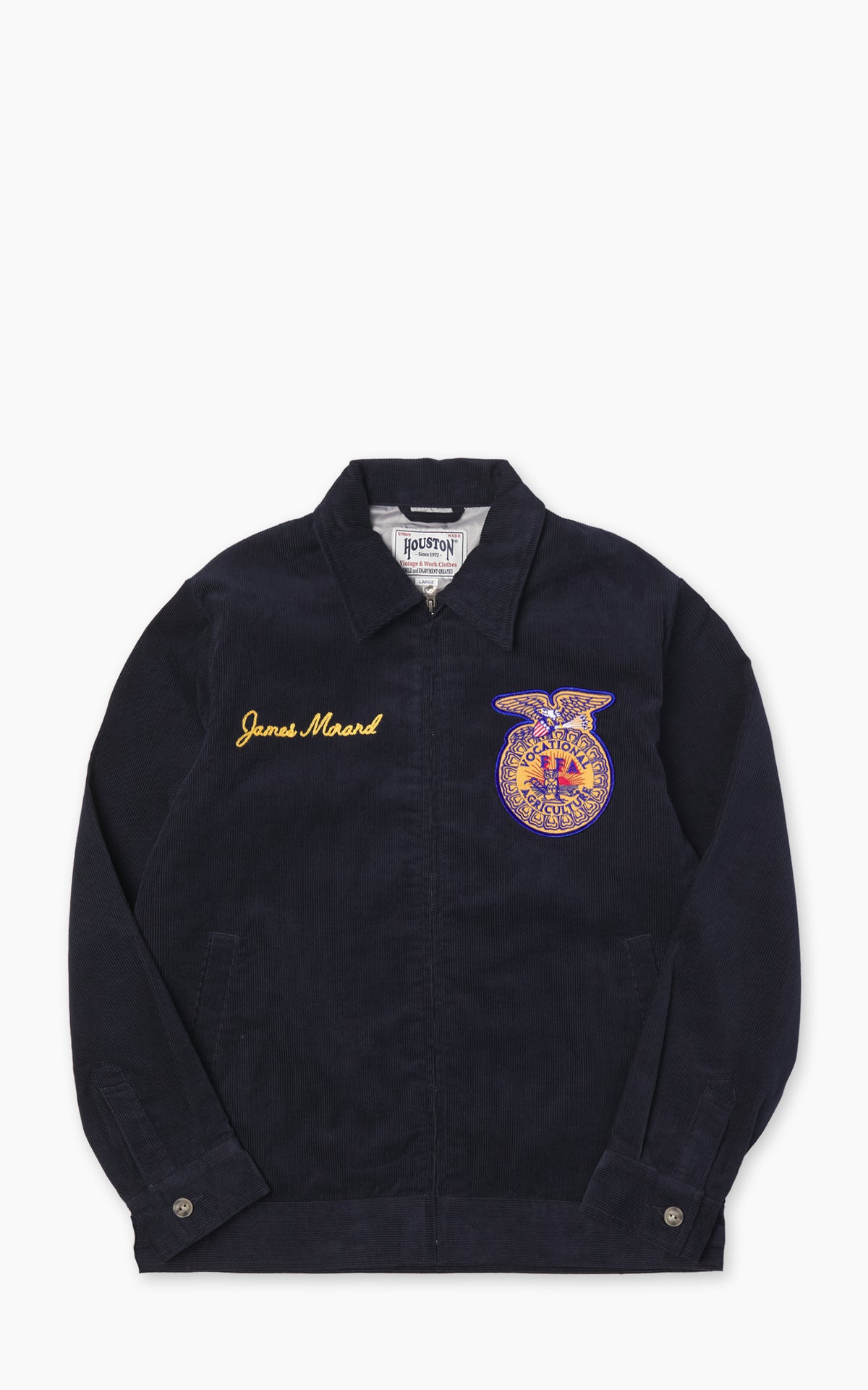 Houston Corduroy Embroidery FFA Jacket Navy
