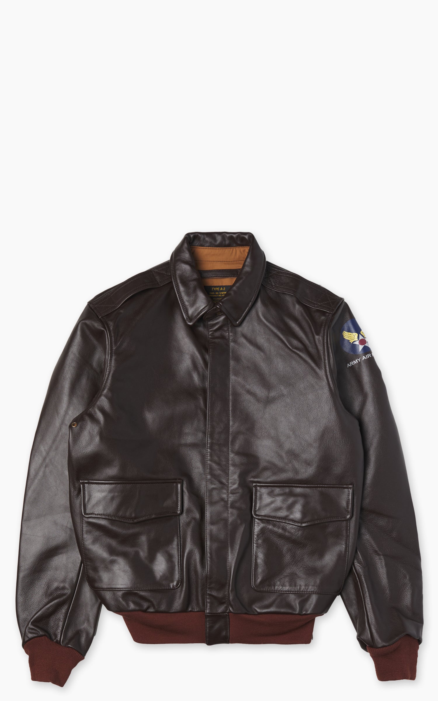 Houston A-2 Leather Jacket Horsehide Brown