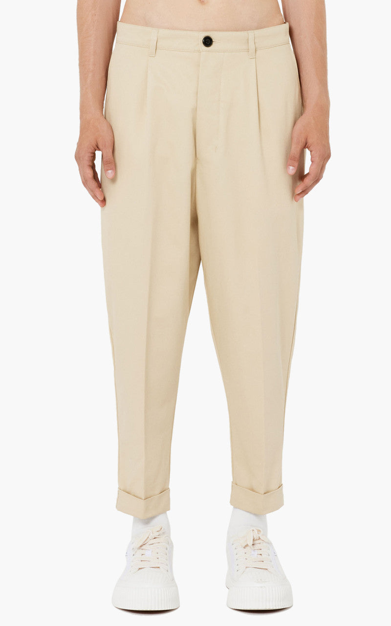 AMI Paris Carrot Trousers Vanilla