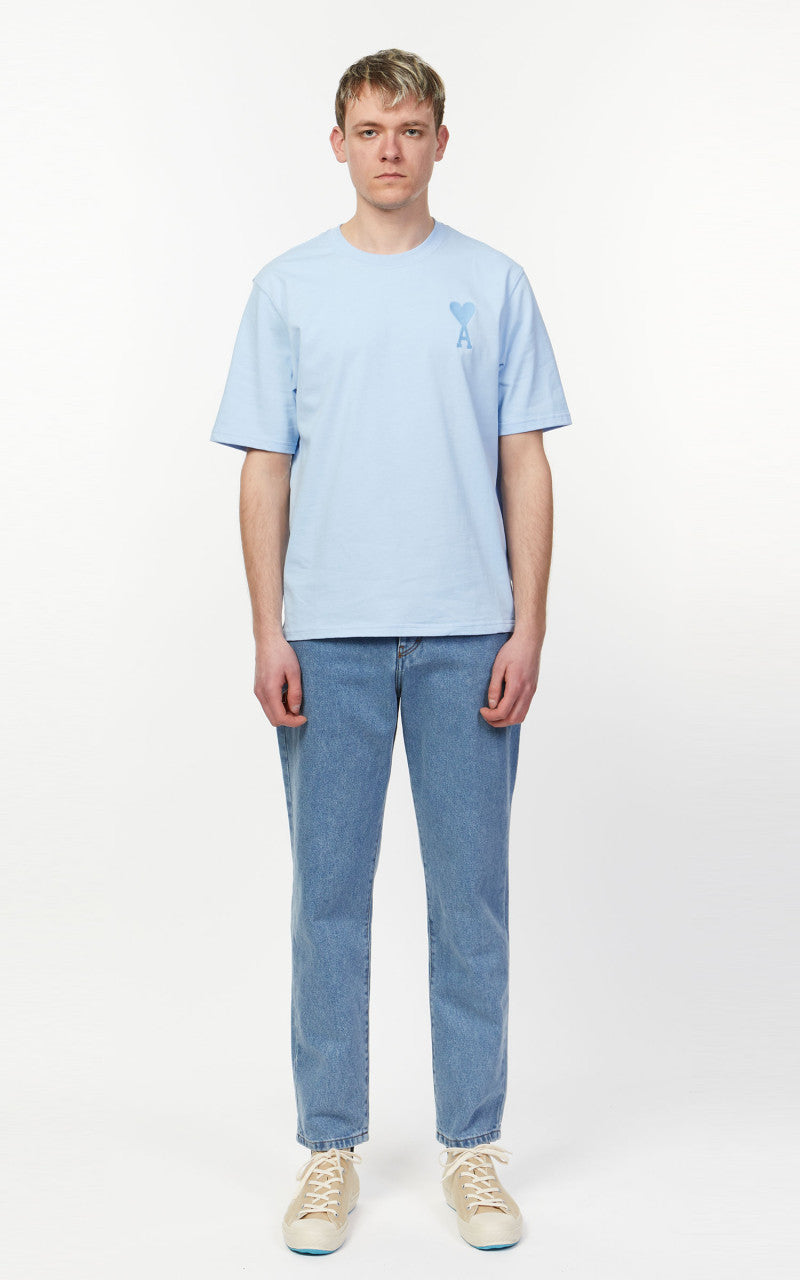 AMI Paris Tapered Fit Jeans 448 Bleach