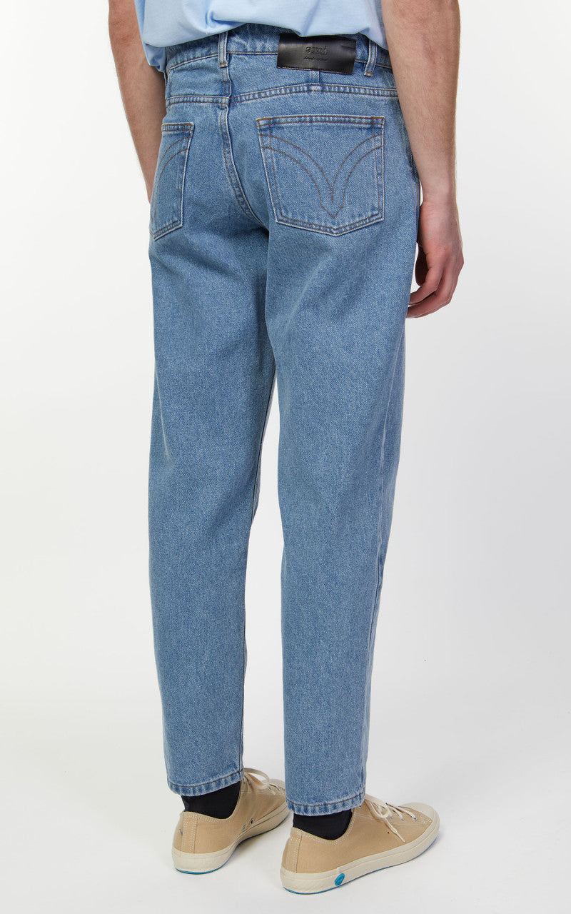 AMI Paris Tapered Fit Jeans 448 Bleach