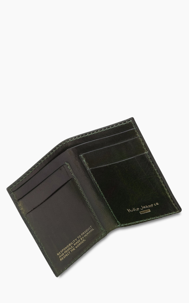 Nudie Jeans Hagdahl Wallet New Logo Racing Green