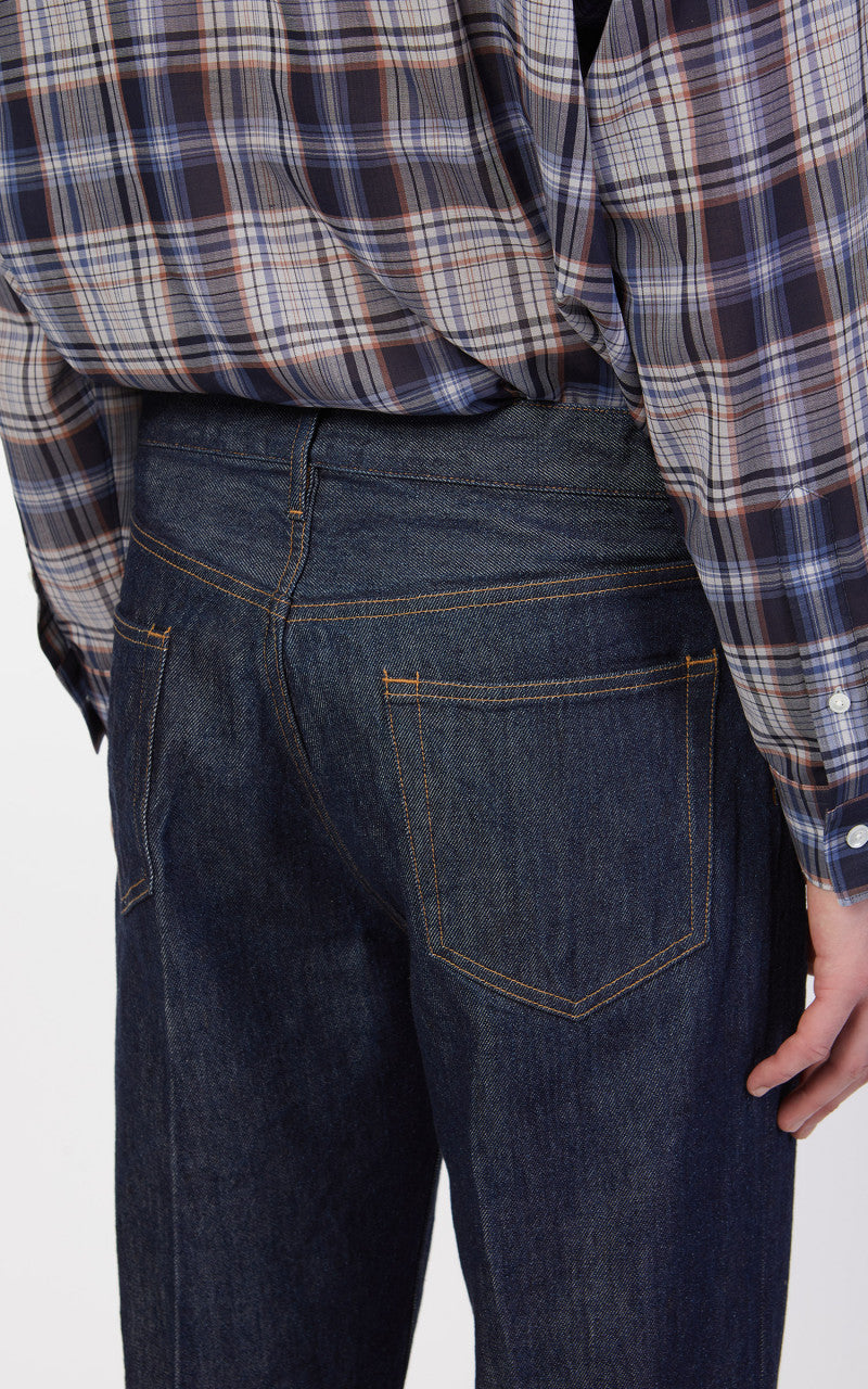 Auralee Hard Twist Denim 5P Pants Indigo