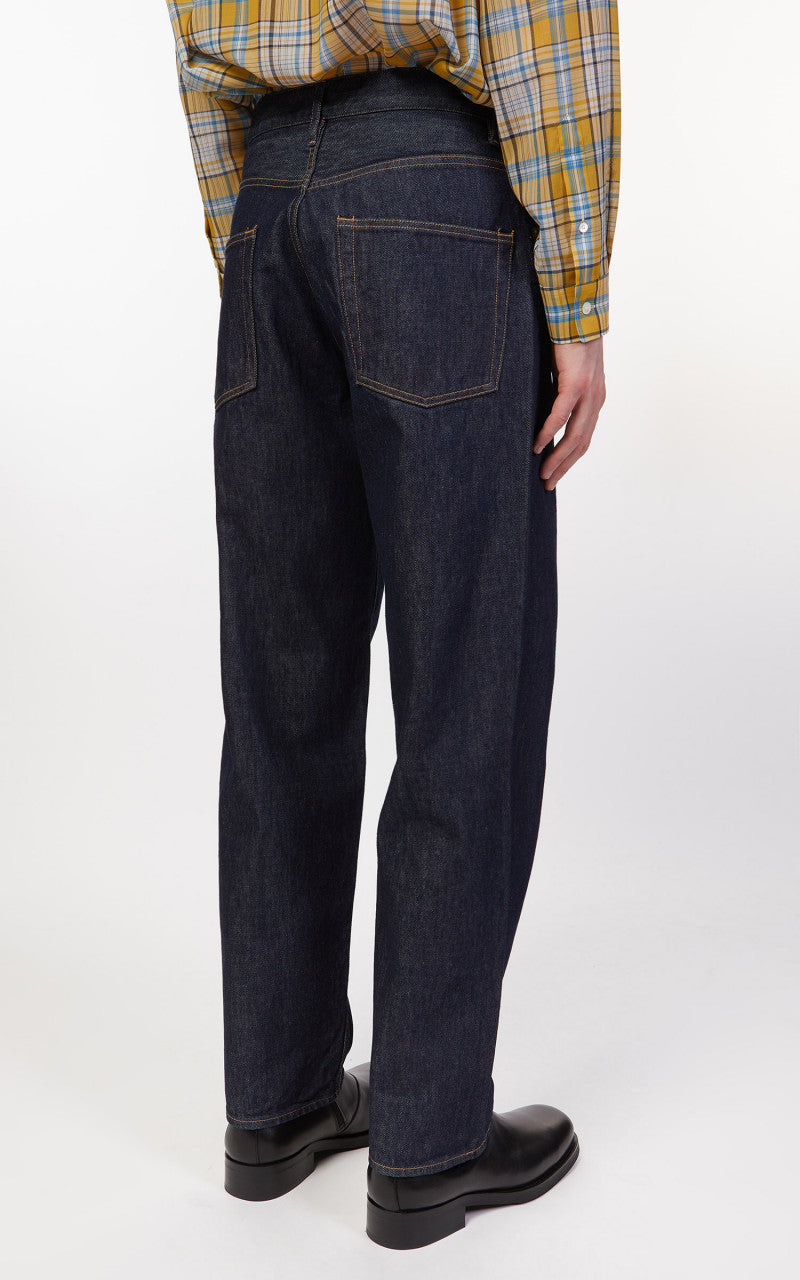 Auralee Hard Twist Denim Wide Pants Indigo