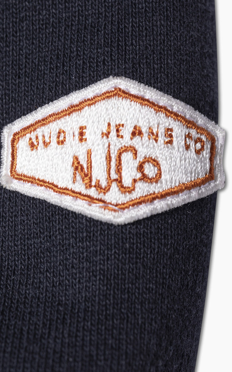 Nudie Jeans Hasse Crew Neck Marineblau