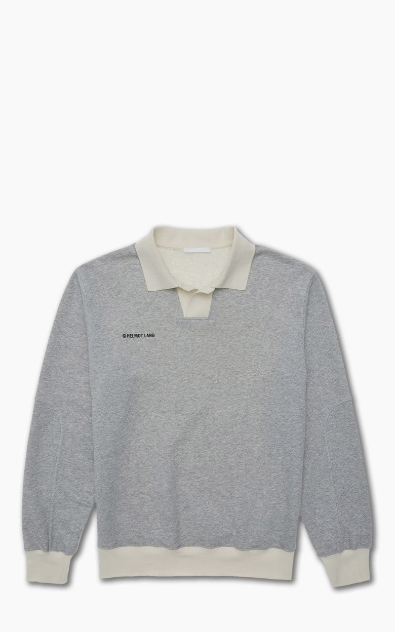 Helmut Lang Logo Rugby Shirt Vapor Heather