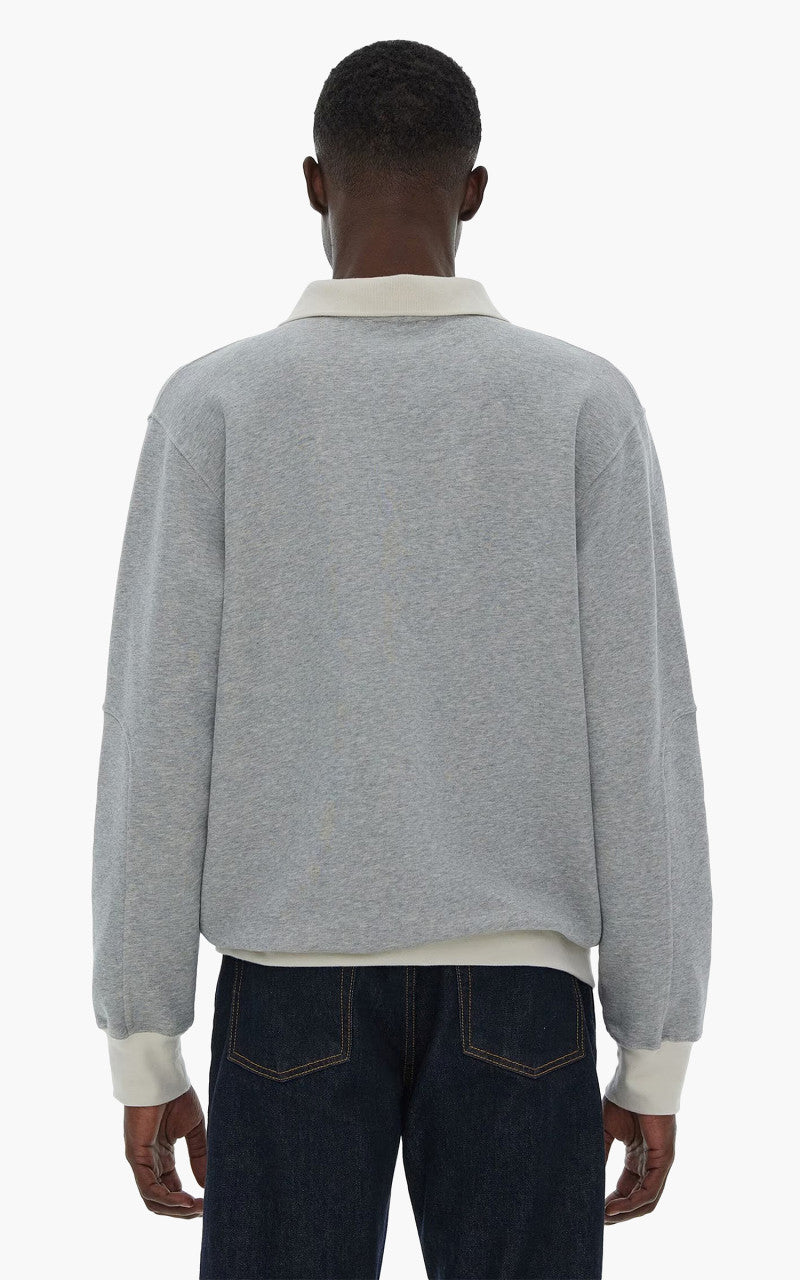 Helmut Lang Logo Rugby Shirt Vapor Heather