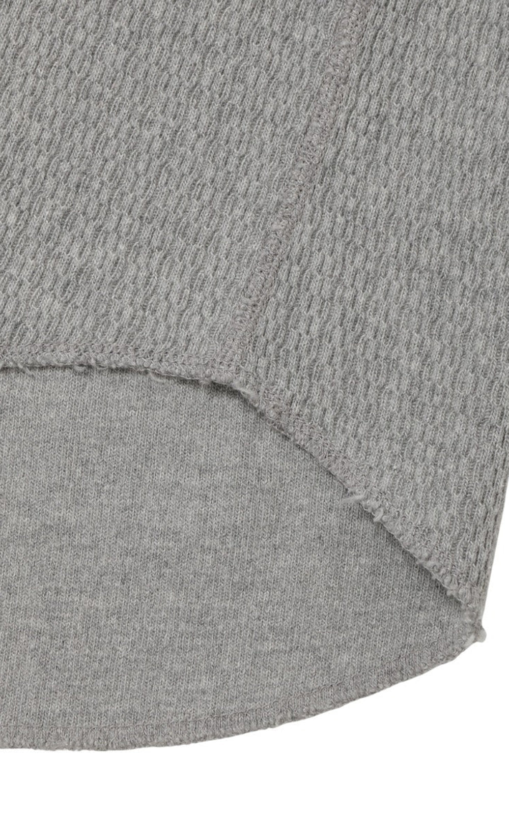 Wonder Looper Henley Cashmere Blend Honeycomb Heather Grey