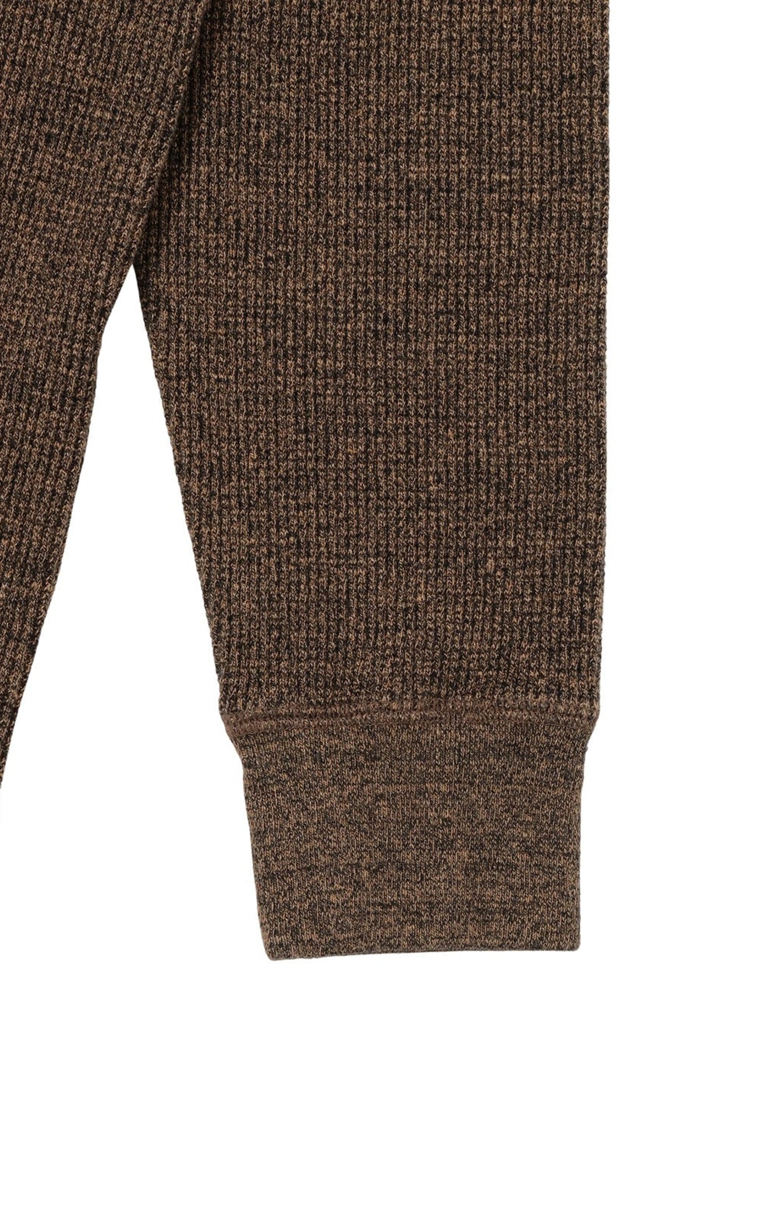 Wonder Looper Henley Grandrelle Foxfibre® Heavyweight Waffle Coyote 80 x Black