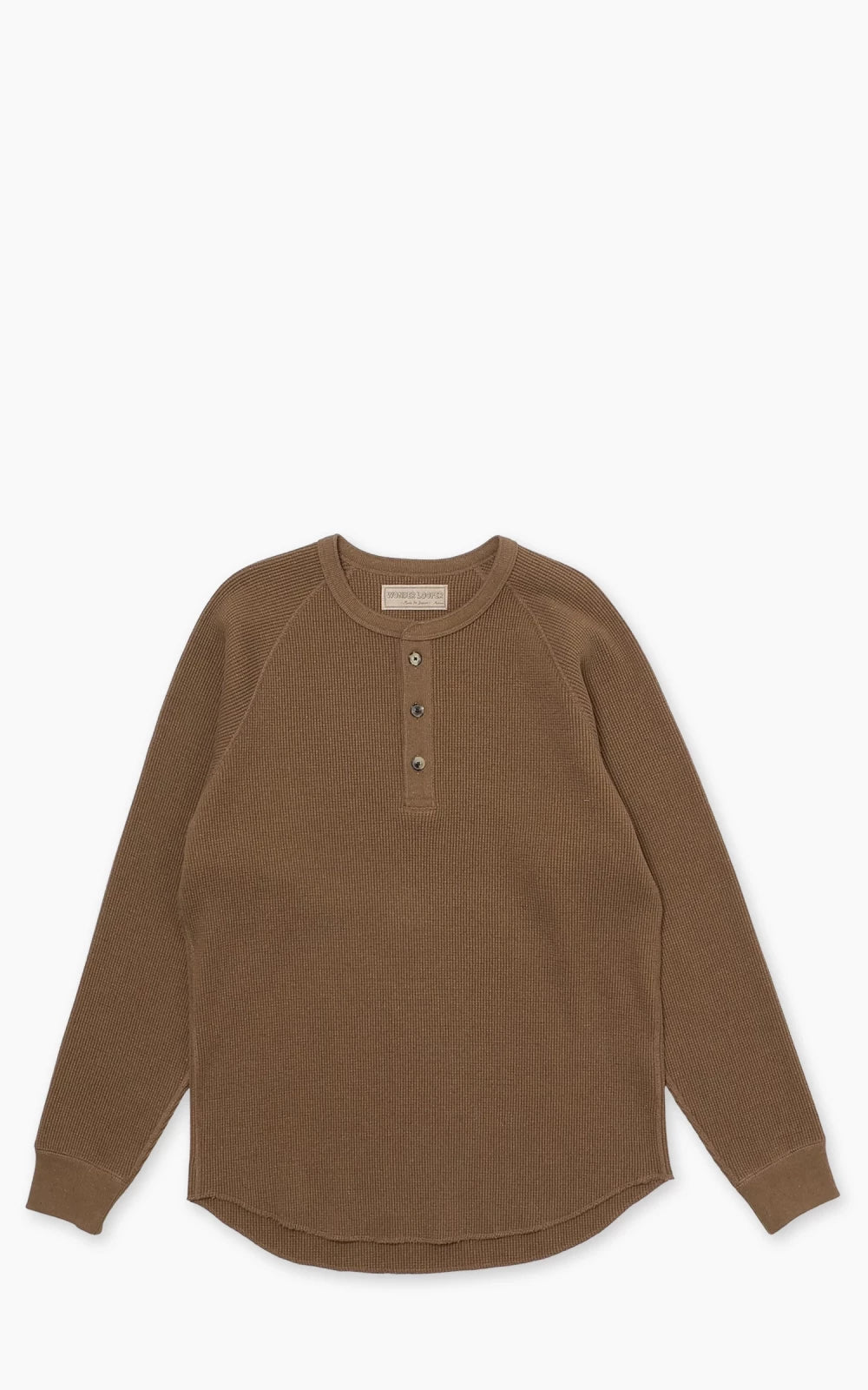 Wonder Looper Henley Iron Mordant Foxfibre® Heavyweight Waffle