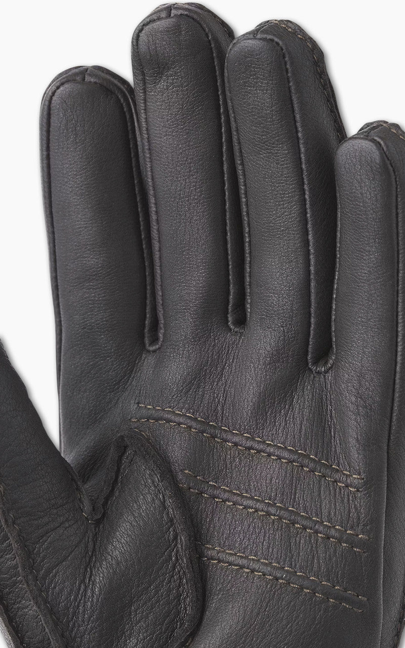 Hestra Deerskin Primaloft Rib Black