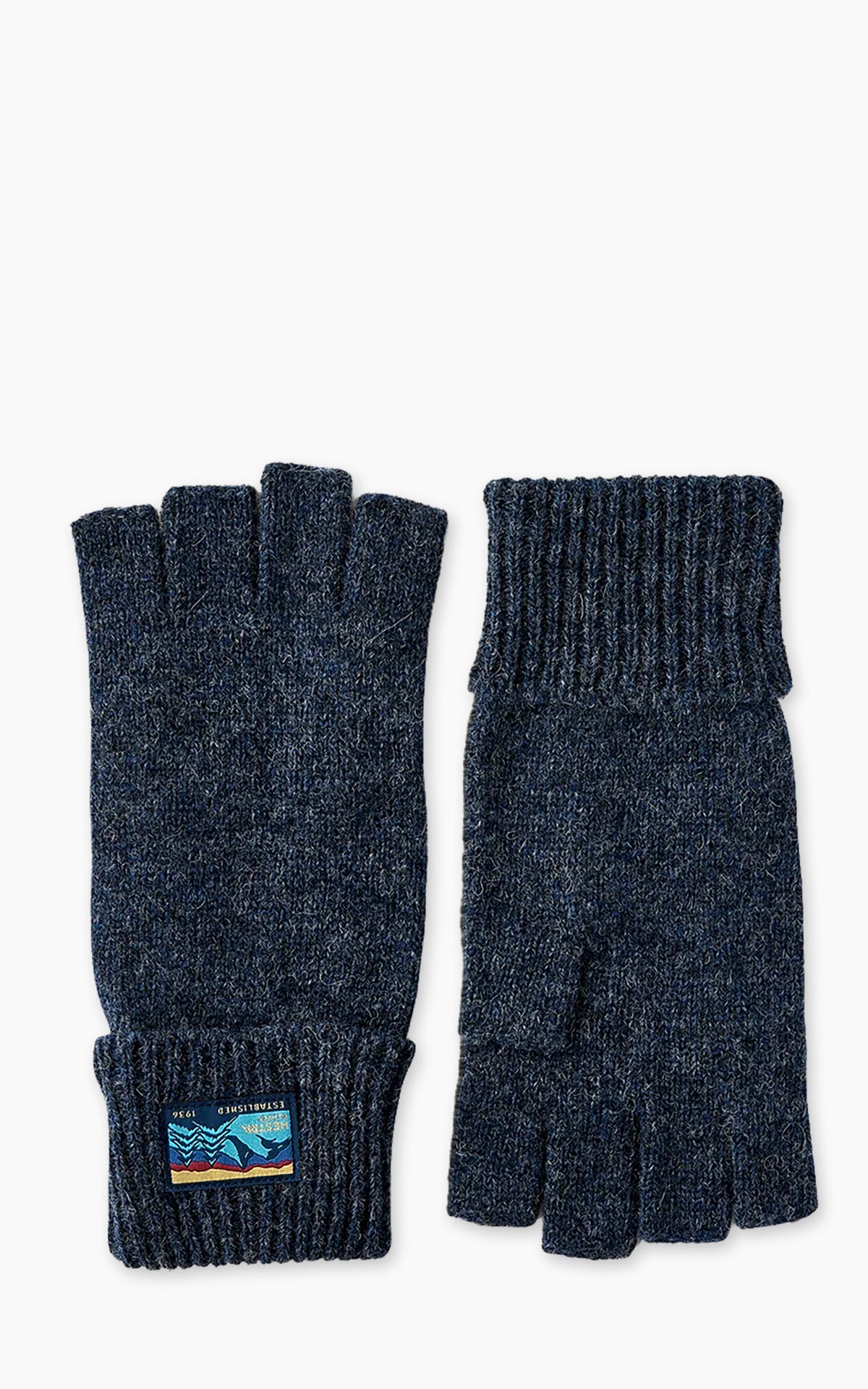 Hestra Basic Wool Half Finger Glove Navy