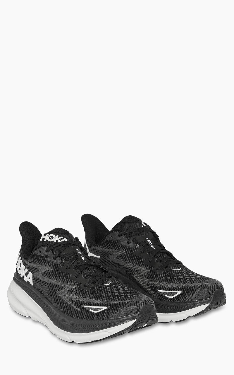 HOKA Clifton 9 Black/White