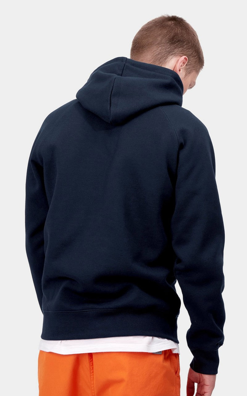 Carhartt WIP Hooded Chase Sweatshirt Dark Navy/Gold
