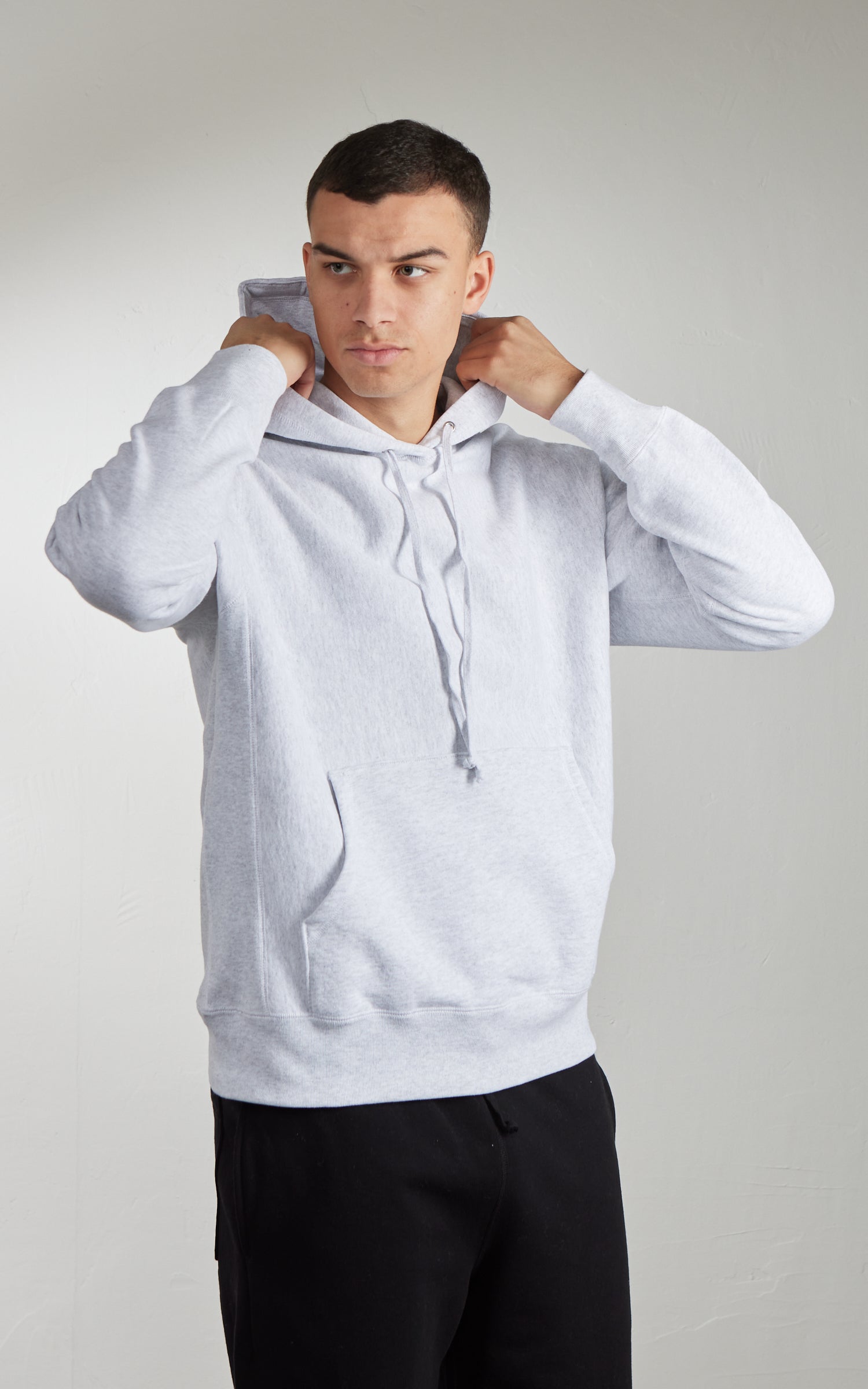 House Of Blanks Heavyweight Pullover Hoodie Heather Ash