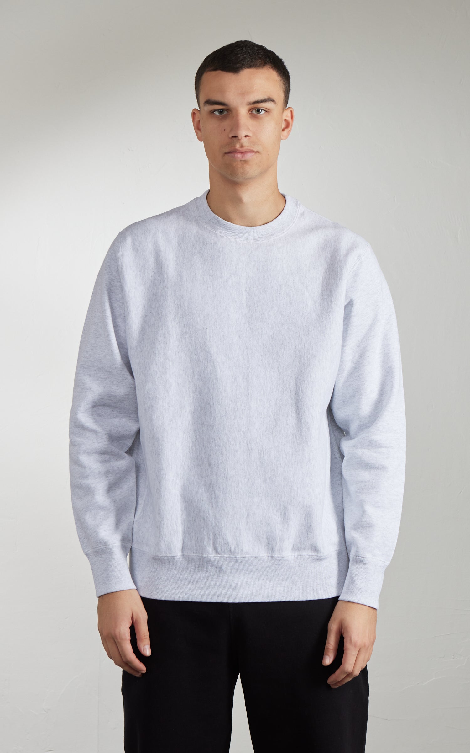 House Of Blanks Heavyweight Crewneck Sweatshirt Heather Ash