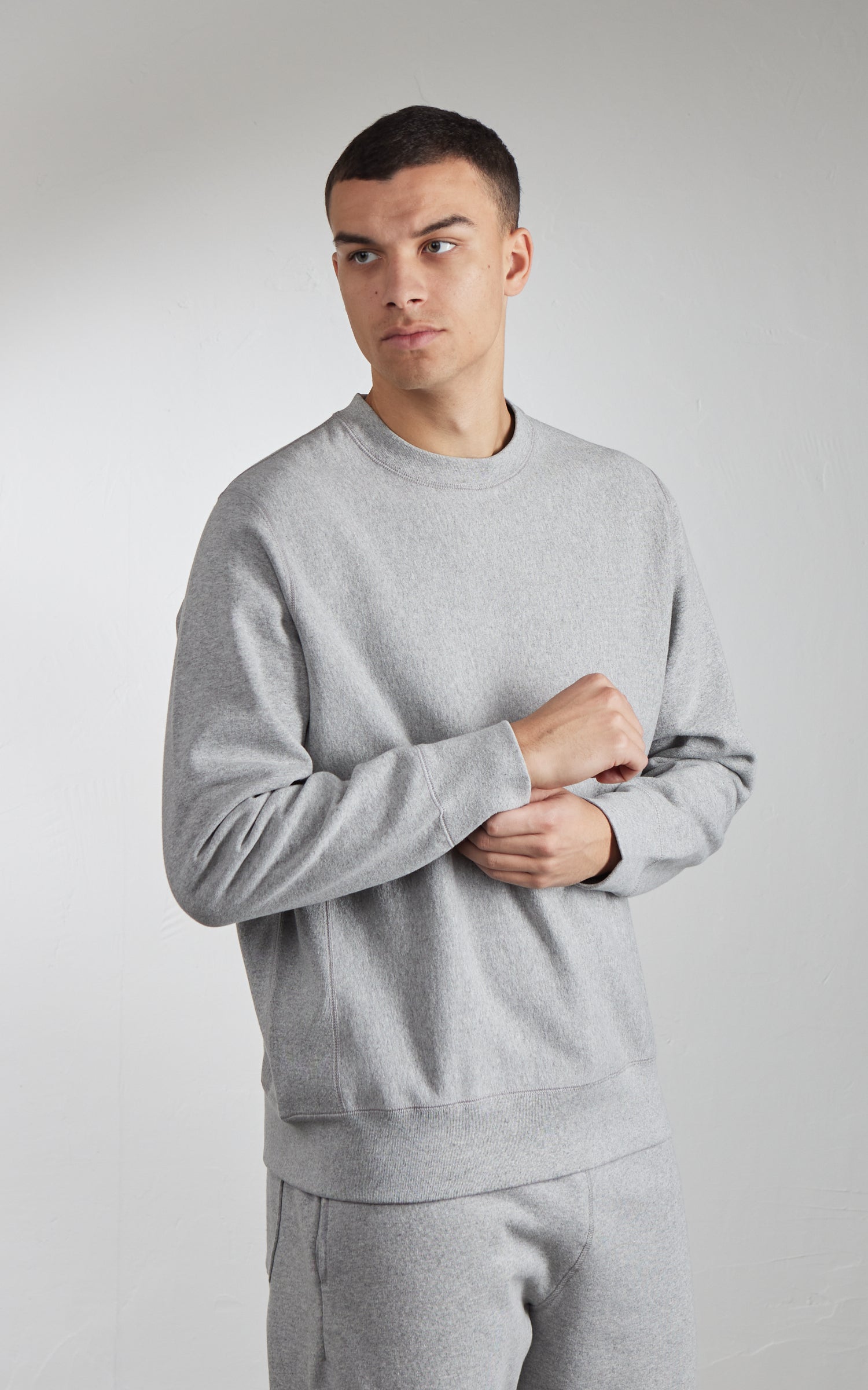 House Of Blanks Heavyweight Crewneck Sweatshirt Heather Grey