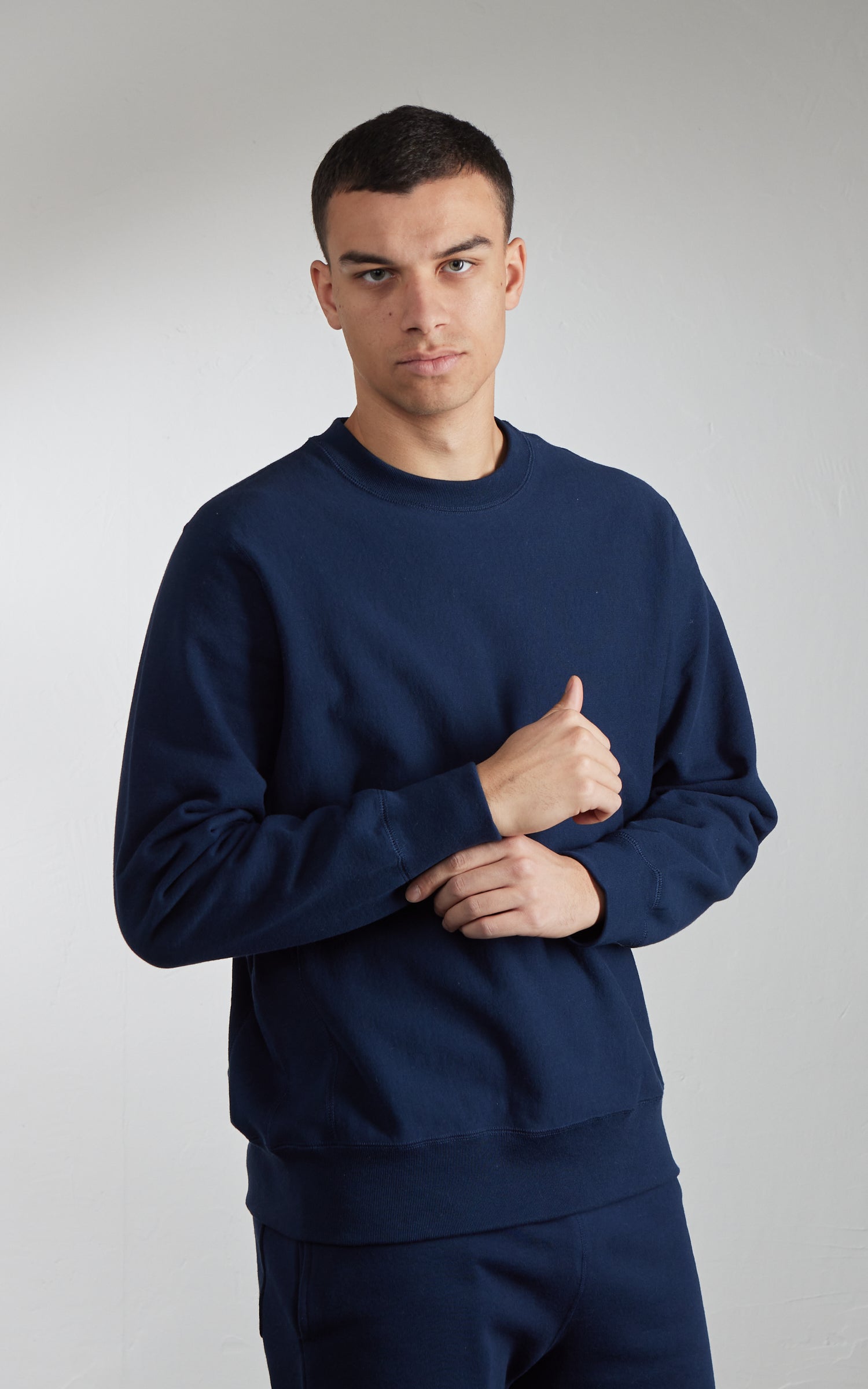 House Of Blanks Heavyweight Crewneck Sweatshirt Navy
