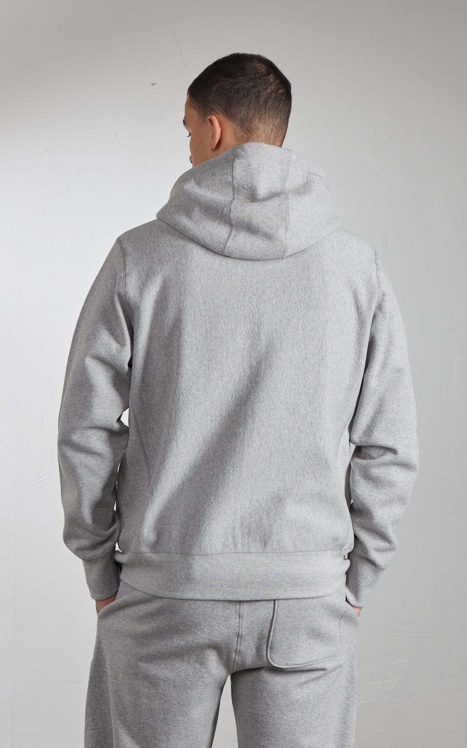 House Of Blanks Heavyweight Zip Hooded Sweatshirt Heather Grey
