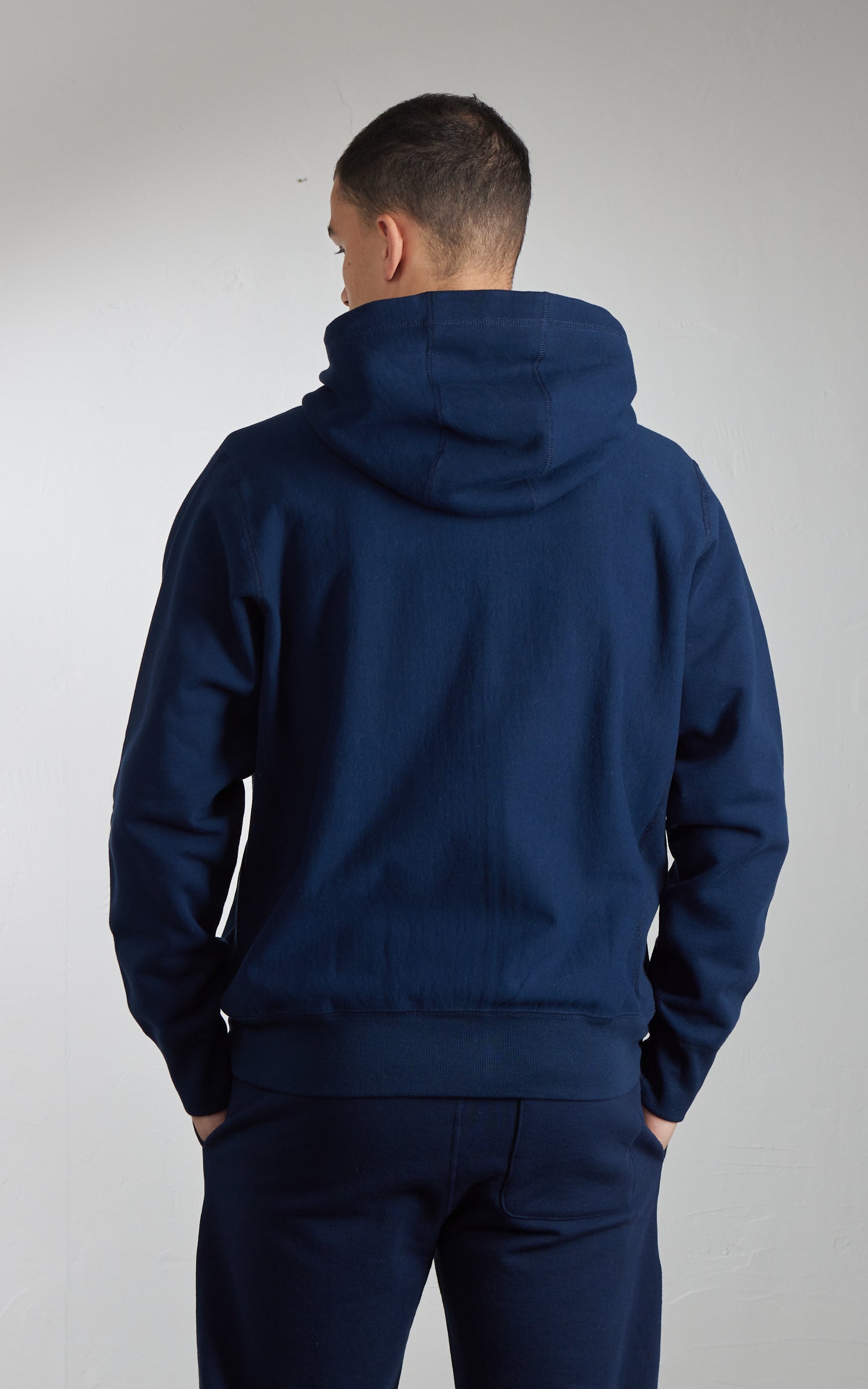 House Of Blanks Heavyweight Zip Hooded Sweatshirt Navy