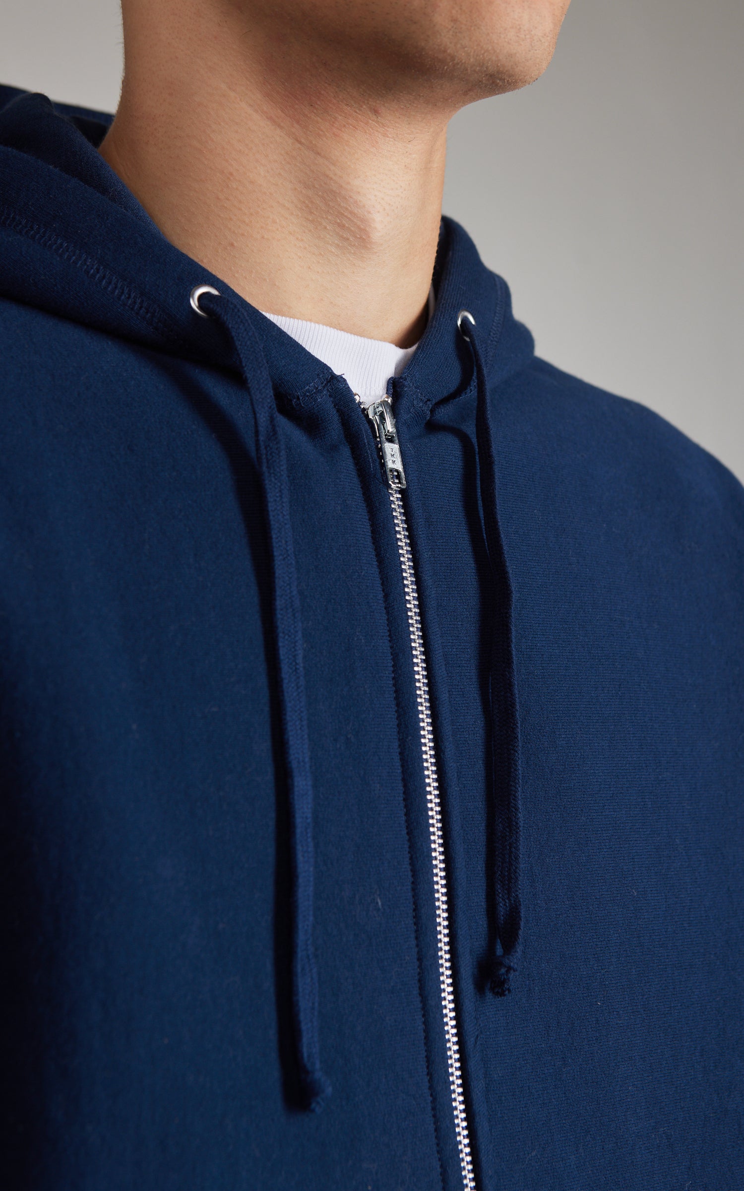 House Of Blanks Heavyweight Zip Hooded Sweatshirt Navy
