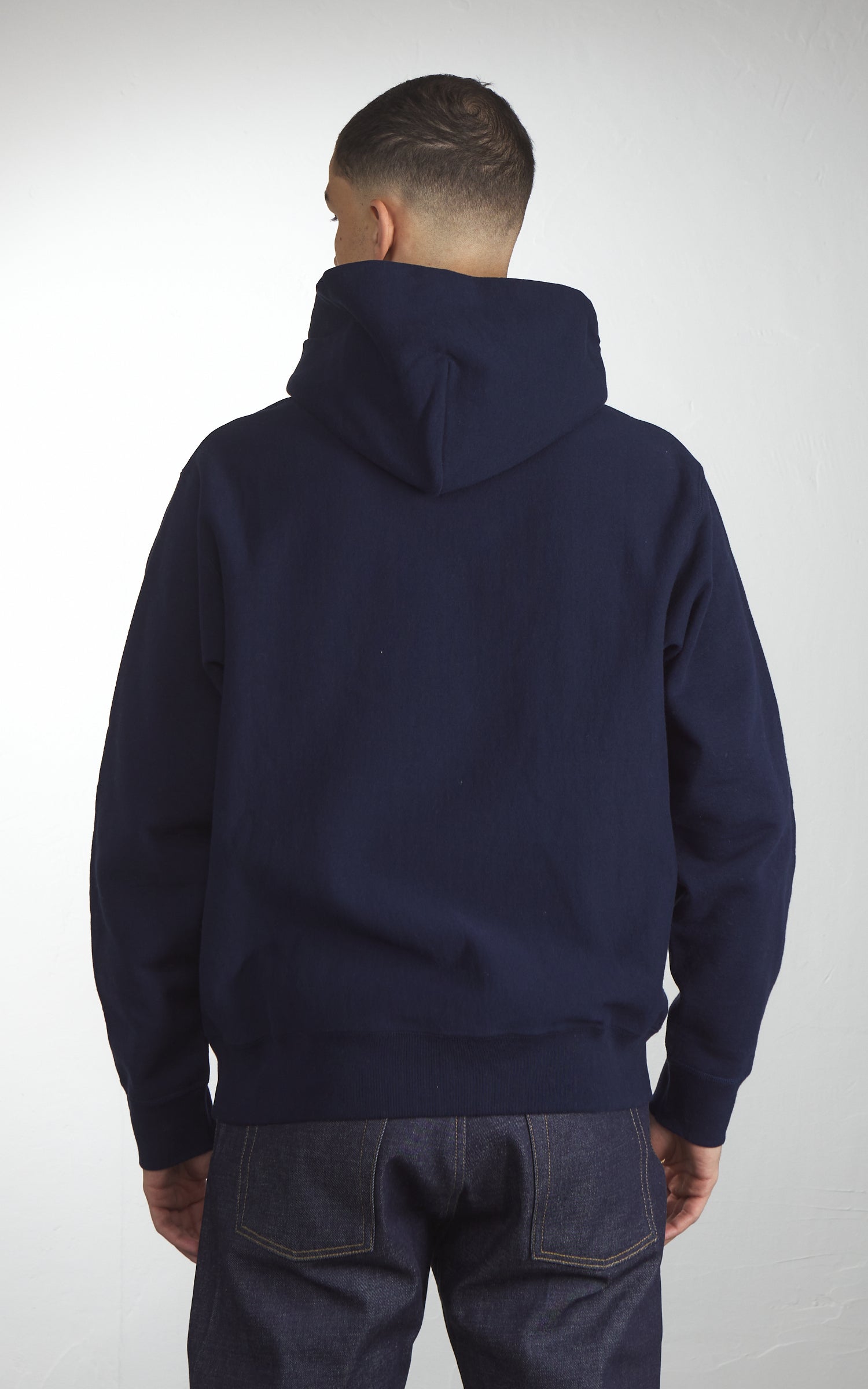 House Of Blanks Heavyweight Relaxed Fit Hooded Sweatshirt Navy