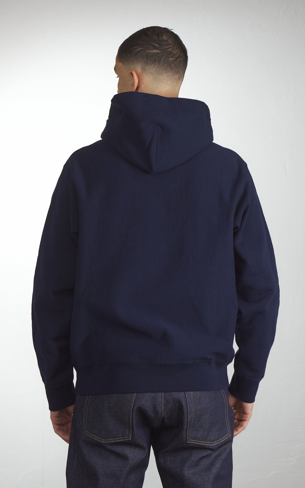 House Of Blanks Schwerer Hoodie mit entspannter Passform Marineblau