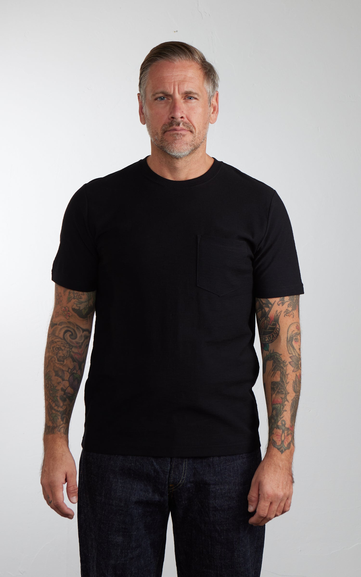 House Of Blanks Slub Pocket T-Shirt 2-Pack Black
