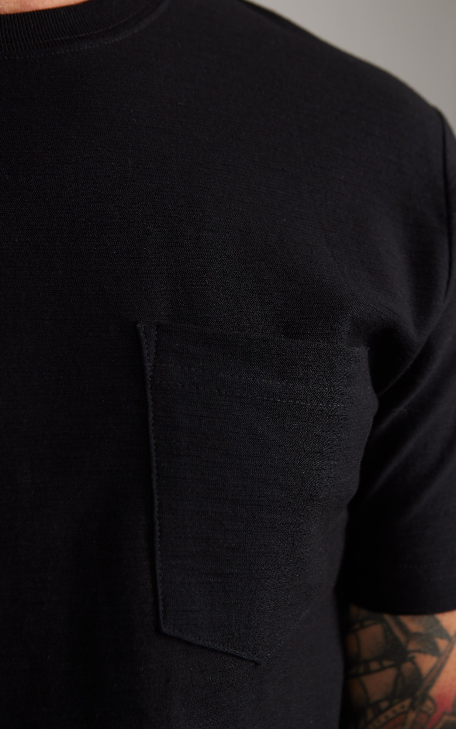 House Of Blanks Slub Pocket T-Shirt 2-Pack Black