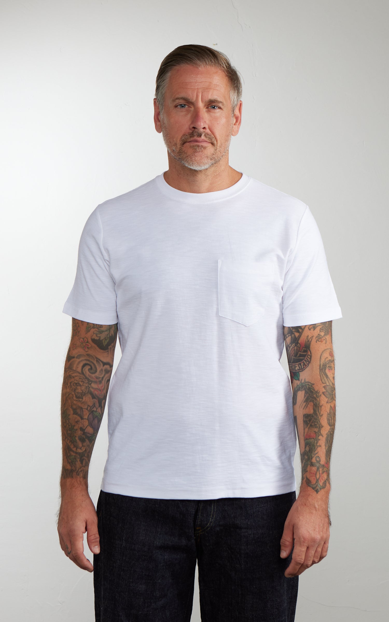 House Of Blanks Slub Pocket T-Shirt 2-Pack White