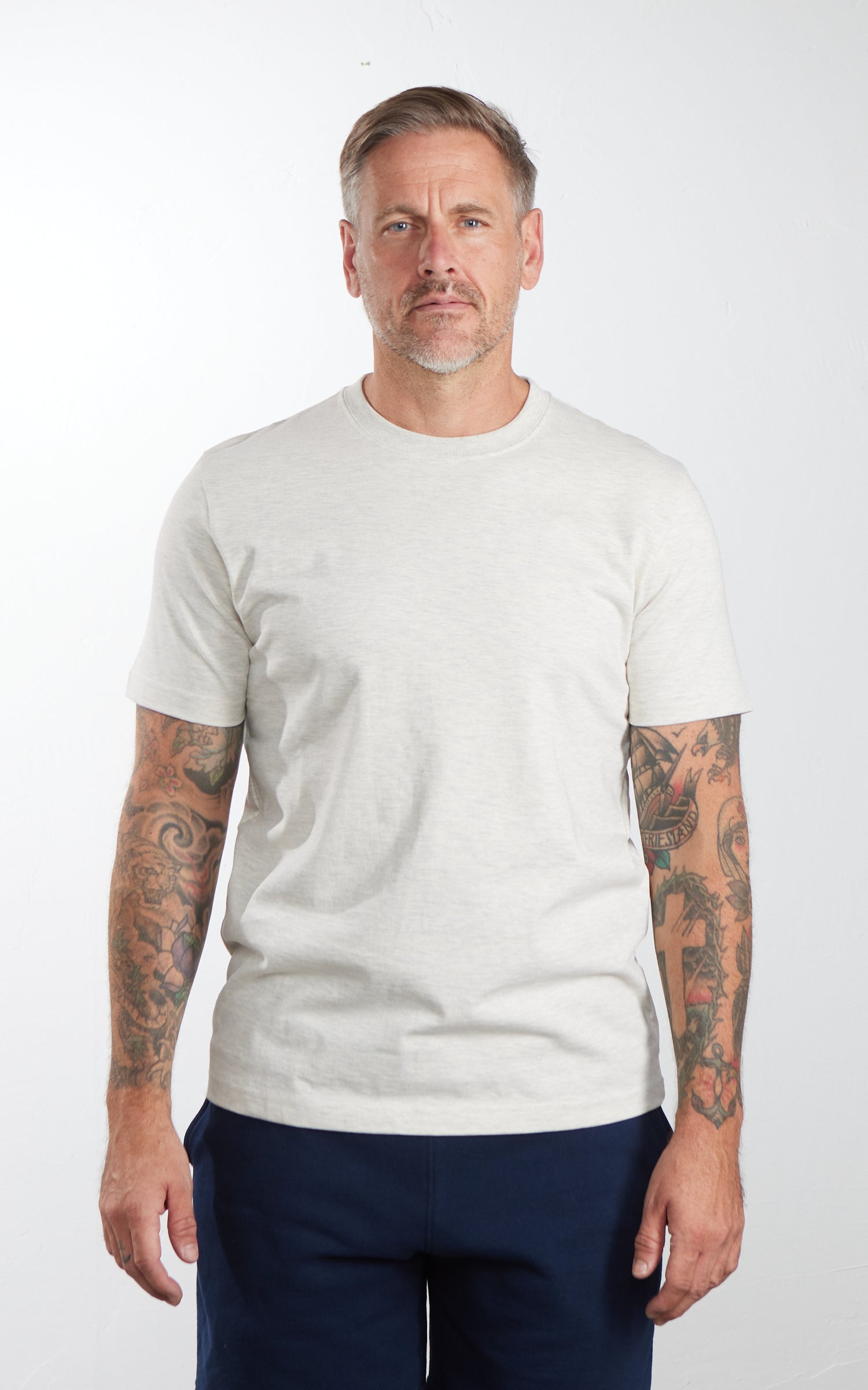 House Of Blanks Heavyweight T-Shirt Heather Oatmeal