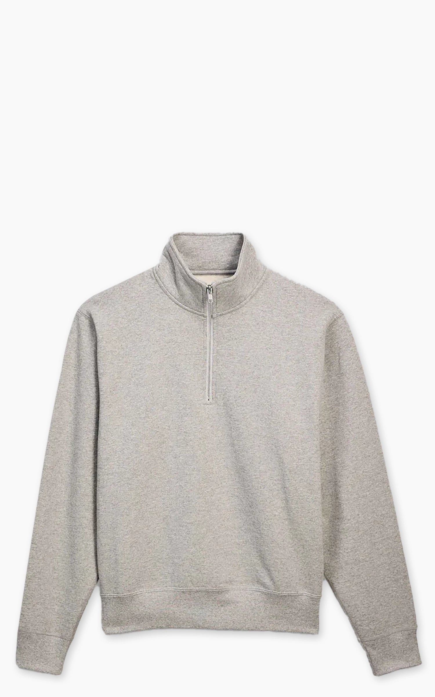 House Of Blanks Heavyweight Quarter Zip Sweatshirt Heather Grey