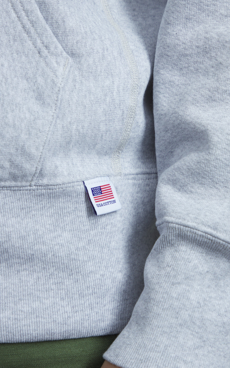 Houston U.S. Cotton R/V Hoodie Heather Grey