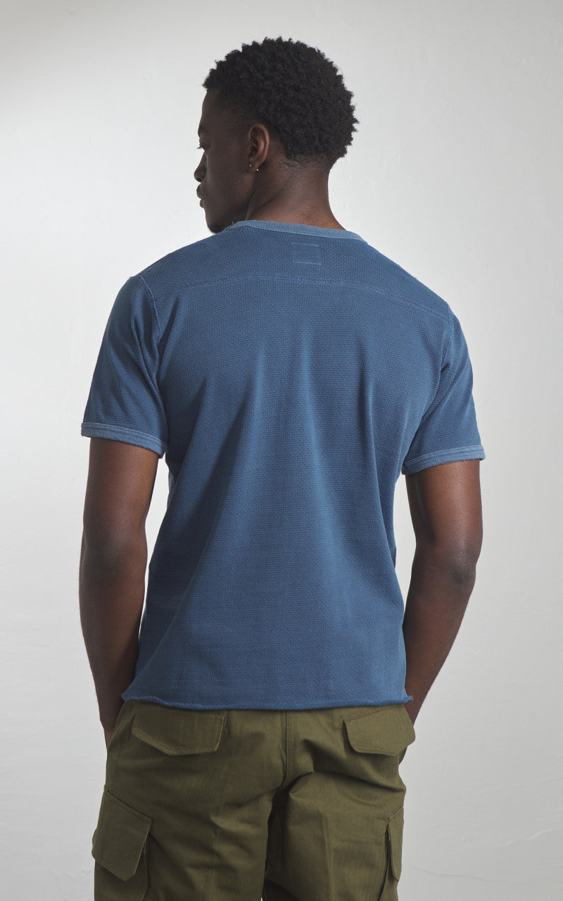 Houston Mesh Cotton (U.S. Army Air Force) Print T-Shirt Navy