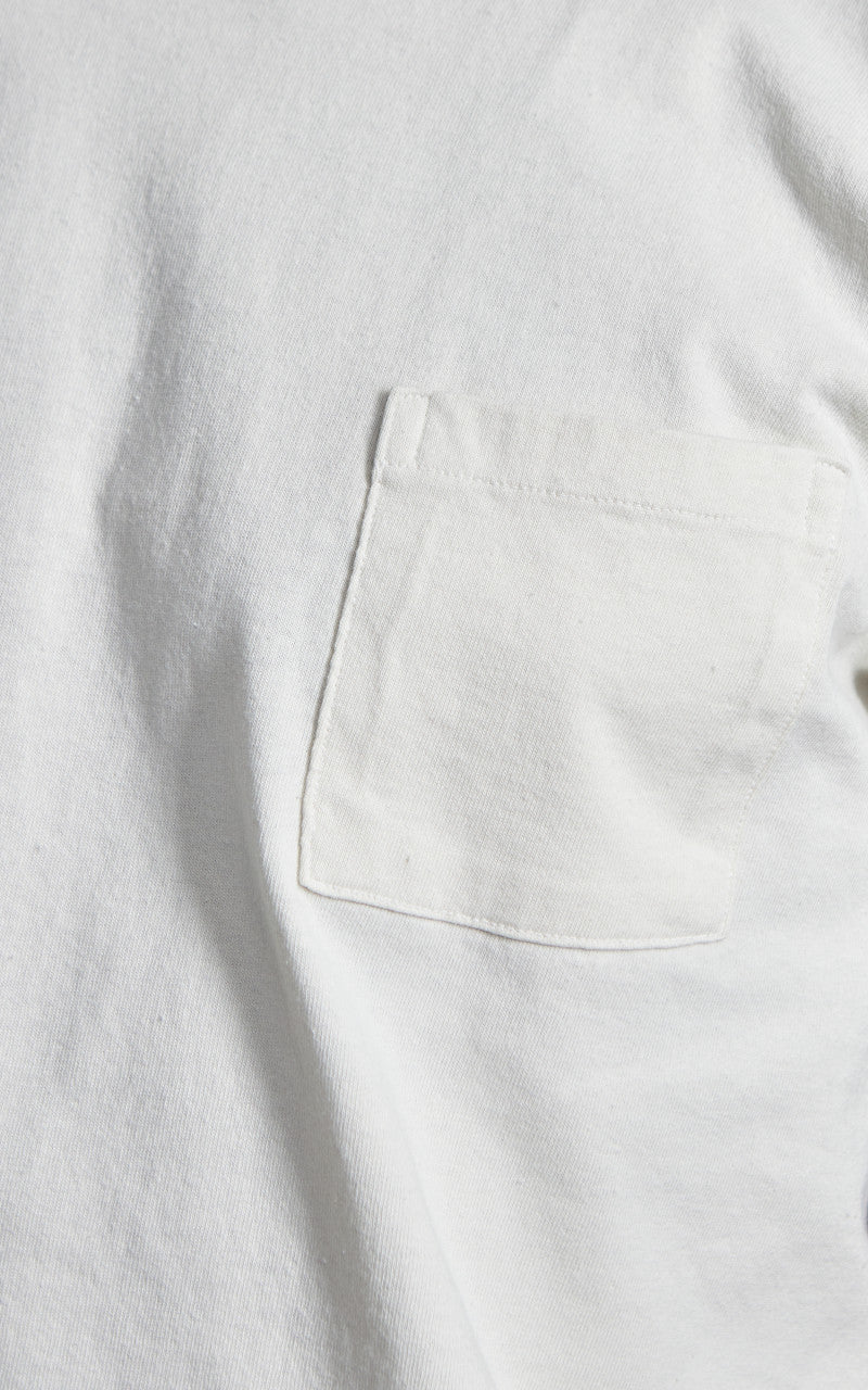 Houston Pigment Dyed Pocket T-Shirt Off White