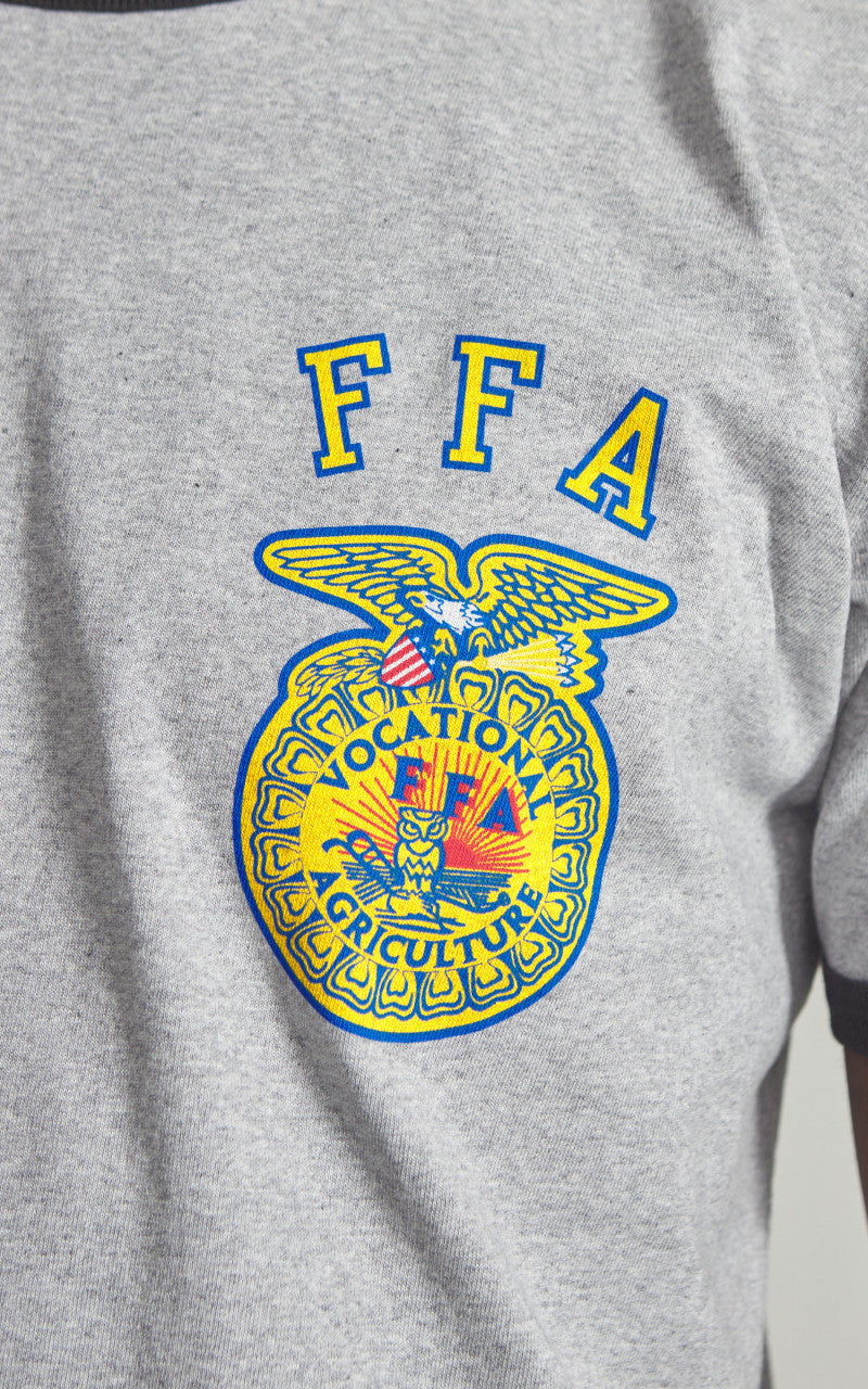 Houston FFA Ringer T-Shirt Grey/Black