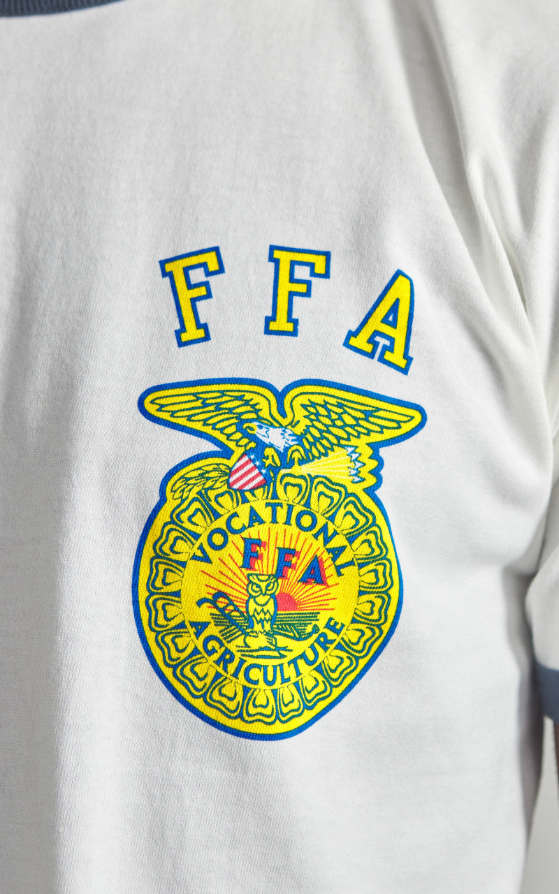 Houston FFA Ringer T-Shirt White/Navy