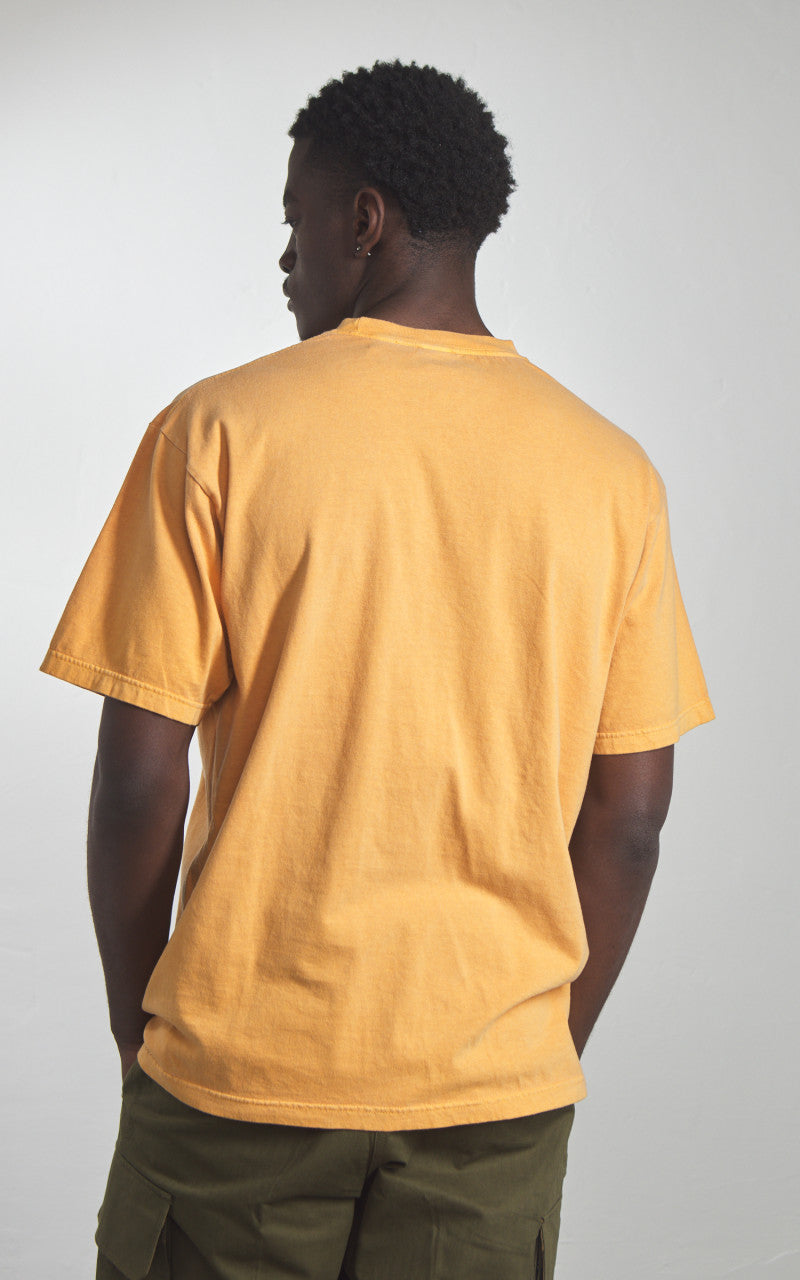 Houston Pigment Dyed (Los Angeles) Print T-Shirt Yellow