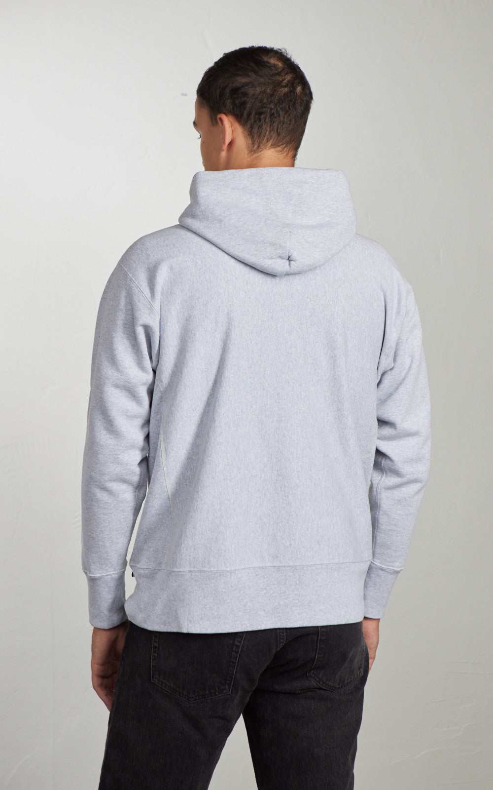 Houston U.S. Cotton R/V Hoodie (Navy) Print Heather Grey