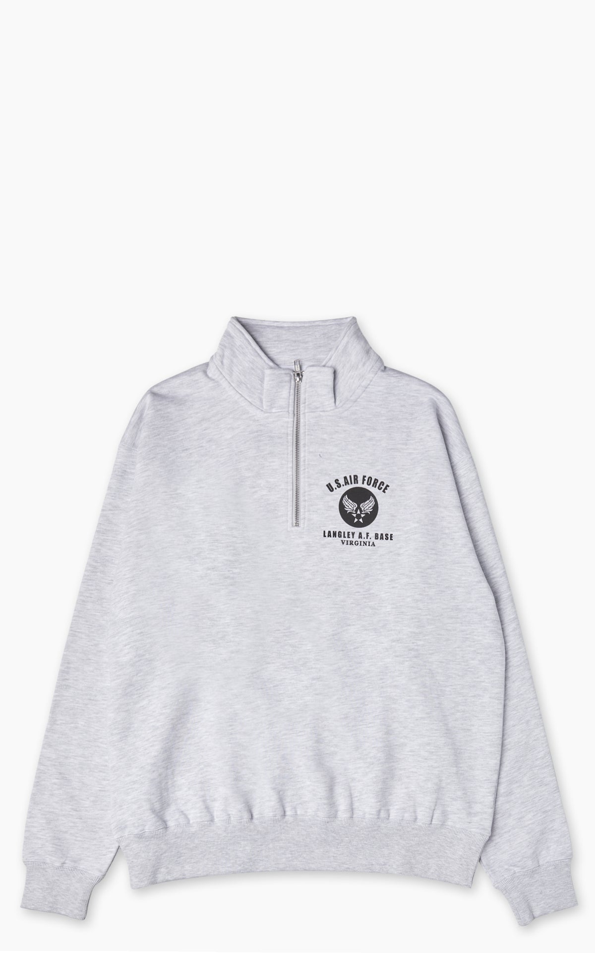 Houston Half Zip Sweatshirt US Air Force Grey
