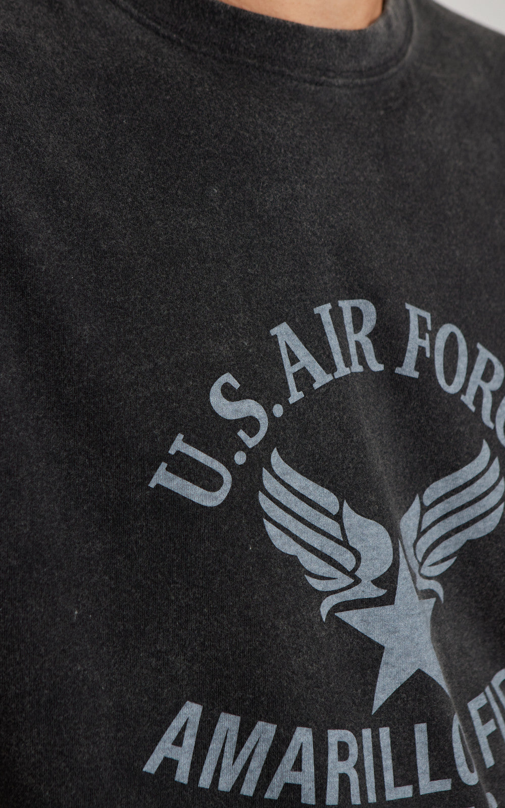 Houston Powder Frost Military (U.S. Air Force) Print T-Shirt Black