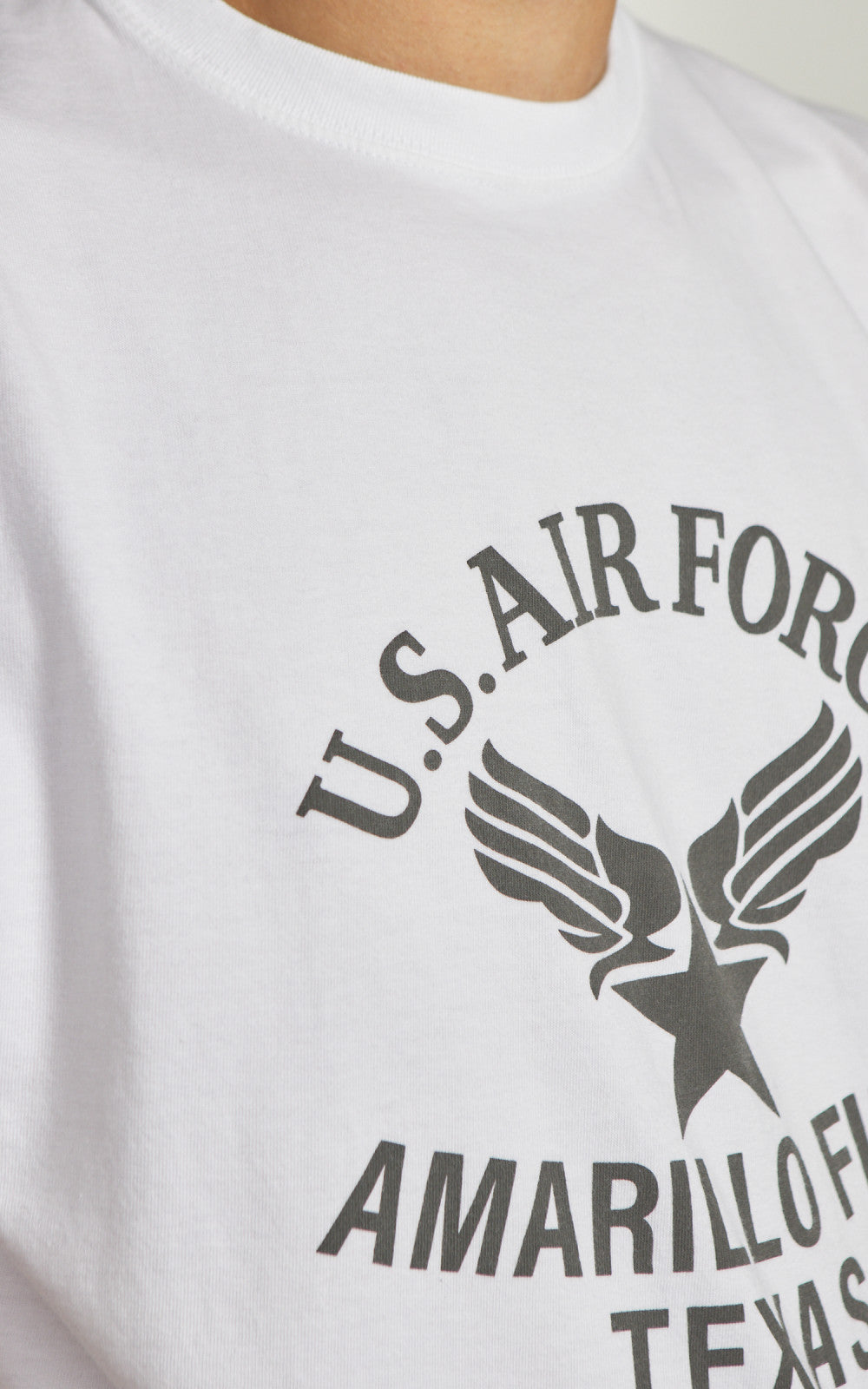 Houston Powder Frost Military (U.S. Air Force) Print T-Shirt White